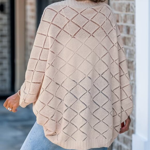 Cupshe Beige Open Front Dolman Sleeve Cardigan | Size S | NWT - Picture 2 of 4